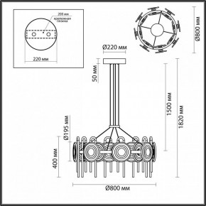 Подвесная люстра Odeon Light Magnet 5407/92L в Надыме - nadym.mebel24.online | фото 6