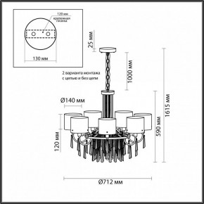 Подвесная люстра Odeon Light Nicole 4886/7 в Надыме - nadym.mebel24.online | фото 7