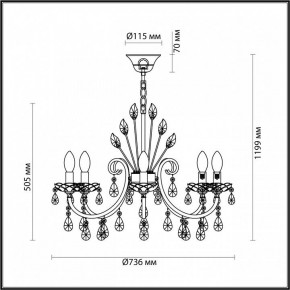 Подвесная люстра Odeon Light Versia 4977/8 в Надыме - nadym.mebel24.online | фото 6