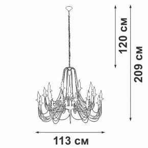 Подвесная люстра Vitaluce V1044 V1044-1/20 в Надыме - nadym.mebel24.online | фото 3
