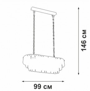 Подвесная люстра Vitaluce V5353 V5353-8/19 в Надыме - nadym.mebel24.online | фото 4