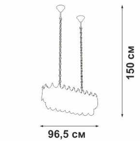 Подвесная люстра Vitaluce V58120 V58120-8/11 в Надыме - nadym.mebel24.online | фото 3