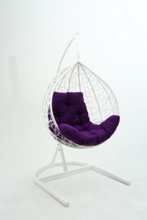 Подвесное кресло Бароло (белый/фиолетовый) в Надыме - nadym.mebel24.online | фото