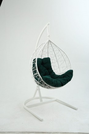 Подвесное кресло Бароло (белый/зеленый) в Надыме - nadym.mebel24.online | фото