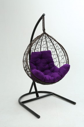Подвесное кресло Бароло (коричневый/фиолетовый) в Надыме - nadym.mebel24.online | фото