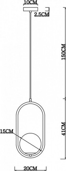 Подвесной светильник Arte Lamp Matisse A7745SP-1AB в Надыме - nadym.mebel24.online | фото 4