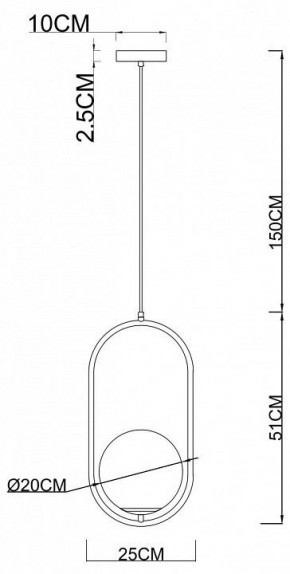 Подвесной светильник Arte Lamp Matisse A7746SP-1AB в Надыме - nadym.mebel24.online | фото 3