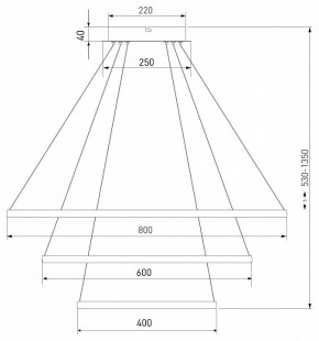 Подвесной светильник Eurosvet Collars 90264/3 черный в Надыме - nadym.mebel24.online | фото 7