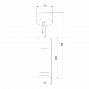 Подвесной светильник Eurosvet Double Topper 50135/1 LED хром/черный в Надыме - nadym.mebel24.online | фото 4