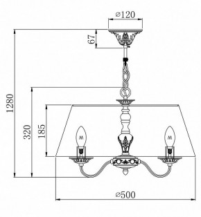 Подвесной светильник Maytoni Bouquet ARM023-PL-03-S в Надыме - nadym.mebel24.online | фото 4