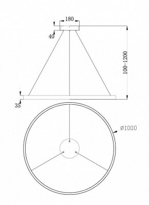 Подвесной светильник Maytoni Rim MOD058PL-L54BS4K в Надыме - nadym.mebel24.online | фото 4