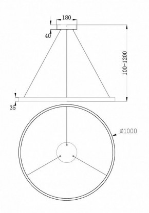 Подвесной светильник Maytoni Rim MOD058PL-L54W4K в Надыме - nadym.mebel24.online | фото 4