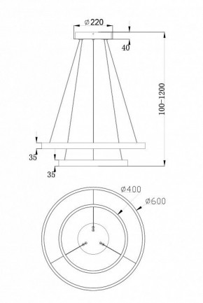 Подвесной светильник Maytoni Rim MOD058PL-L55W4K в Надыме - nadym.mebel24.online | фото 7