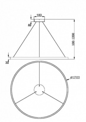 Подвесной светильник Maytoni Rim MOD058PL-L65BK в Надыме - nadym.mebel24.online | фото 5