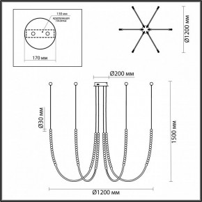 Подвесной светильник Odeon Light Monella 6639/70L в Надыме - nadym.mebel24.online | фото 4