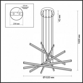 Подвесной светильник Odeon Light Rudy 3890/96L в Надыме - nadym.mebel24.online | фото 6