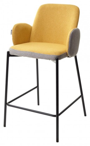 Полубарный стул NYX (H=65cm) VF106 желтый / VF120 серый М-City в Надыме - nadym.mebel24.online | фото 1