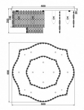 Потолочная люстра Maytoni Dune DIA005CL-10CH в Надыме - nadym.mebel24.online | фото 2