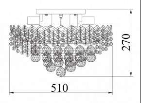 Потолочная люстра Maytoni Karolina DIA120-09-G в Надыме - nadym.mebel24.online | фото 4