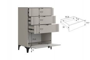 РИЧ Гостиная (модульная) кашемир в Надыме - nadym.mebel24.online | фото 6