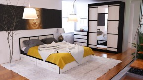 Сакура спальня № 1 Комод + Зеркало + Кровать 1600 + Тумба + Шкаф-купе 1500, сп.м. 1600х2000 мм., б/м, основание есть, ун. сб. в Надыме - nadym.mebel24.online | фото 5