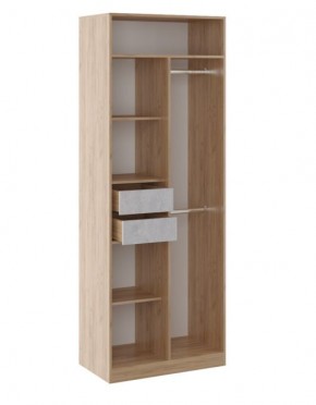 Шкаф 2 двери Глэдис М22 (Дуб Золотой/Цемент светлый) в Надыме - nadym.mebel24.online | фото 2