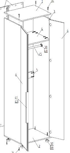 Шкаф 2-ств. для одежды "Лео" в Надыме - nadym.mebel24.online | фото 2