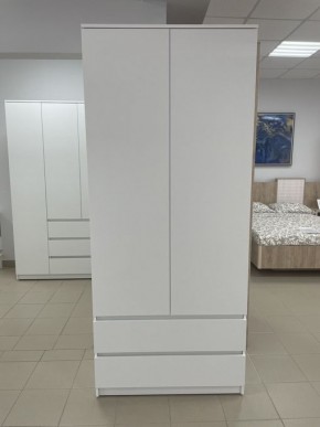 Шкаф 2-ств. с 2 ящиками "Бьянко" в Надыме - nadym.mebel24.online | фото 3