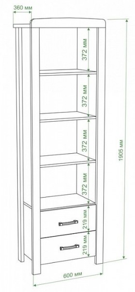 Шкаф для белья Бартоло ВТД-ГФ в Надыме - nadym.mebel24.online | фото 2