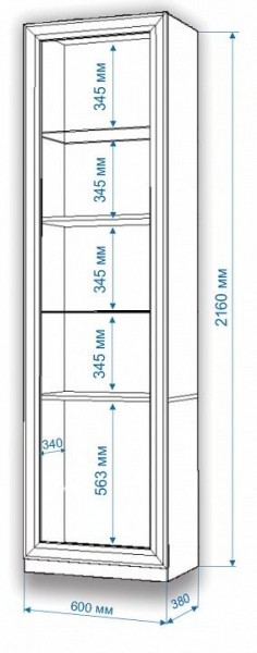 Шкаф для белья Нобиле ВтВ-ФГД-ФГК в Надыме - nadym.mebel24.online | фото 3