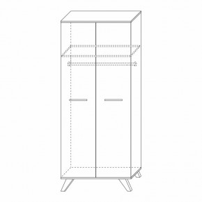 Шкаф для одежды 800 Вега Скандинавия в Надыме - nadym.mebel24.online | фото 8