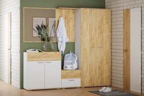 Шкаф для одежды НМ 040.42 "Санти" (Белый/Крафт Золотой) в Надыме - nadym.mebel24.online | фото 3