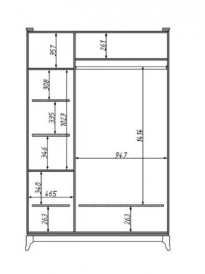 Шкаф для одежды Сабрина (ММ-302-01/03Б) в Надыме - nadym.mebel24.online | фото