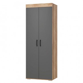 Шкаф двухстворчатый Прима ШК-03 (Графит/Дуб каньон) в Надыме - nadym.mebel24.online | фото