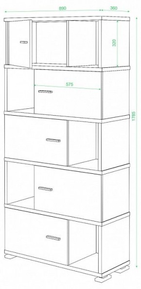 Шкаф комбинированный Домино СБ-30/5 в Надыме - nadym.mebel24.online | фото 2