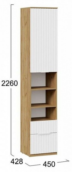 Шкаф комбинированный Хилтон Исп. 2 в Надыме - nadym.mebel24.online | фото 8