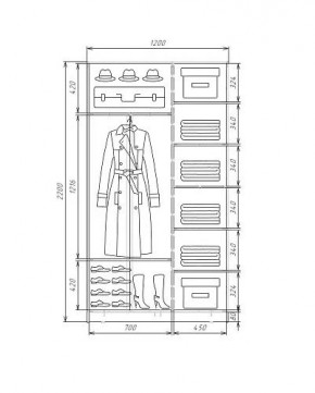 Шкаф-купе ХИТ 22-4-12-22 (420) в Надыме - nadym.mebel24.online | фото 5