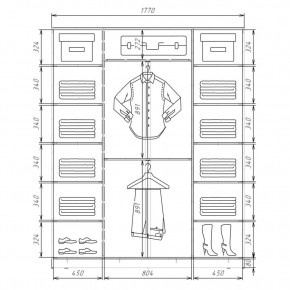 Шкаф-купе ХИТ 22-4-20/2-666 (420) в Надыме - nadym.mebel24.online | фото 2
