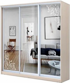 Шкаф-купе ХИТ 22-4-20-656 ОРНАМЕНТ в Надыме - nadym.mebel24.online | фото