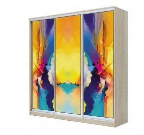 Шкаф-купе ХИТ 22-4-20-777 АБСТРАКЦИЯ №1 в Надыме - nadym.mebel24.online | фото