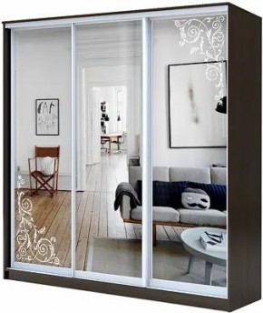 Шкаф-купе ХИТ 23-4-18-656 ОРНАМЕНТ в Надыме - nadym.mebel24.online | фото