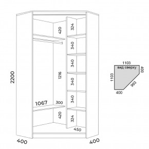 Шкаф-купе ХИТ-У-22-4-77 в Надыме - nadym.mebel24.online | фото 2