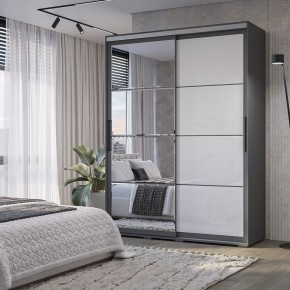 Шкаф-купе Крафт-6 1.6 м ШКК-06 (графит) в Надыме - nadym.mebel24.online | фото 1