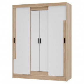 Шкаф-купе Смарт ШКК-06 (дуб сонома/белый) в Надыме - nadym.mebel24.online | фото 2