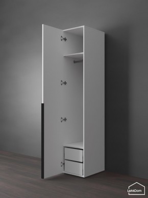 Шкаф Linnea MHR-1-3 2050х400х510 (Белый-М 11.1.2) в Надыме - nadym.mebel24.online | фото 5