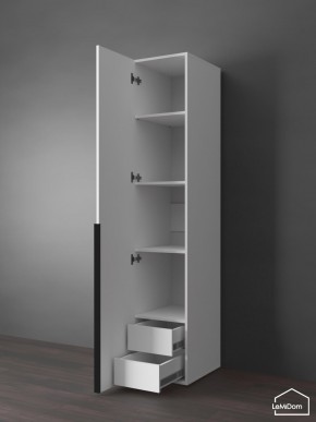 Шкаф Linnea MHR-1-4 2050х400х510 (Белый-М 11.1.1) в Надыме - nadym.mebel24.online | фото 6