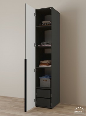 Шкаф Linnea MHR-1-4 2050х400х510 (Графит-М 11.1.25) в Надыме - nadym.mebel24.online | фото 5