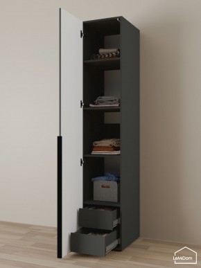 Шкаф Linnea MHR-1-4 2050х400х510 (Графит-М 11.1.25) в Надыме - nadym.mebel24.online | фото 6