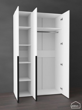 Шкаф Linnea MHR-3-1 2050х1200х510 (Белый-М 11.1.1) в Надыме - nadym.mebel24.online | фото 4