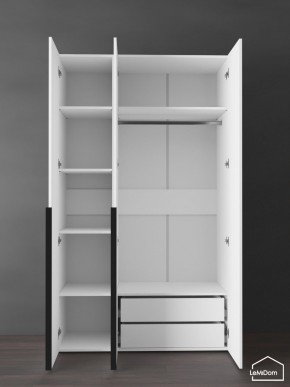 Шкаф Linnea MHR-3-2 2050х1200х510 (Белый-М 11.1.1) в Надыме - nadym.mebel24.online | фото 5